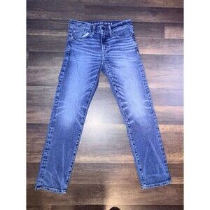 American Eagle Men's Slim Straight Jeans Size 28x30 Blue Denim Casual Pants